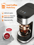 Horavie Single-Serve Coffee Maker for Home, Travel & Dorm – K-Cup & Ground, 6–14 oz