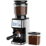 Conical Burr Coffee Grinder – 51 Settings, LED Display, Anti-Static, 1–12 Cups
