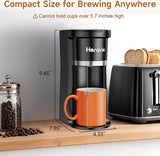 Horavie Single-Serve Coffee Maker with Viewing Tank – K-Cup & Ground, 6–12 oz