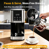 Horavie 10-Cup Programmable Drip Coffee Maker – Adjustable Strength, Auto Shut-Off