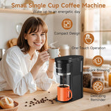 Horavie Single-Serve Coffee Maker with Viewing Tank – K-Cup & Ground, 6–12 oz