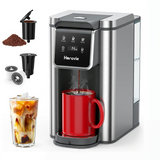 Horavie Single-Serve Coffee Maker with 50 oz Reservoir – K-Cup & Ground, 6–14 oz